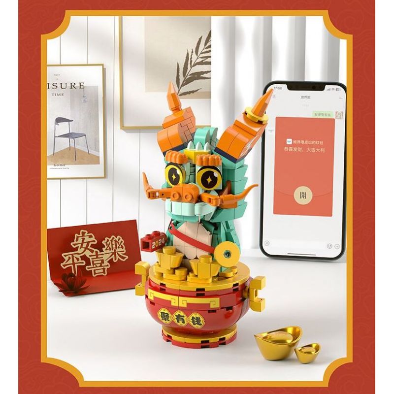 FUNIFY W9801 9801 THU THẬP TIỀN bộ đồ chơi xếp lắp ráp ghép mô hình Creator Sáng Tạo