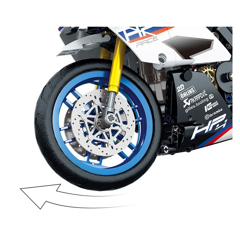 SX 9075 XE MÁY BMW HP4 bộ đồ chơi xếp lắp ráp ghép mô hình Technic LOCOMOTIVE HP4 Kỹ Thuật Công Nghệ Cao Mô Hình Phương Tiện 721 khối