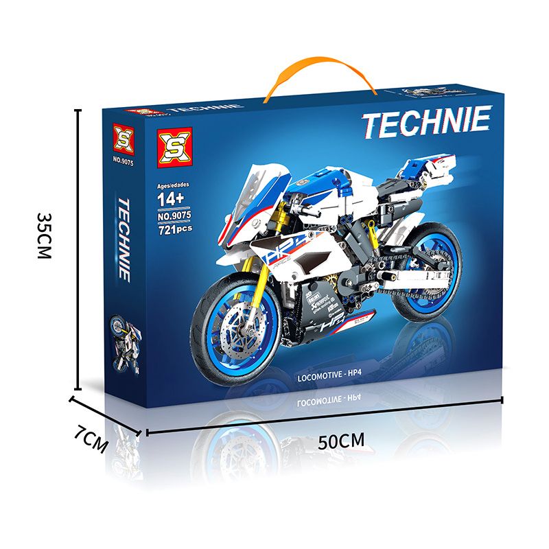 SX 9075 XE MÁY BMW HP4 bộ đồ chơi xếp lắp ráp ghép mô hình Technic LOCOMOTIVE HP4 Kỹ Thuật Công Nghệ Cao Mô Hình Phương Tiện 721 khối