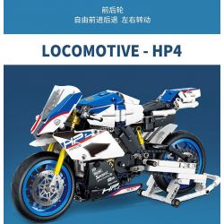 SX 9075 XE MÁY BMW HP4 bộ đồ chơi xếp lắp ráp ghép mô hình Technic LOCOMOTIVE HP4 Kỹ Thuật Công Nghệ Cao Mô Hình Phương Tiện 721 khối