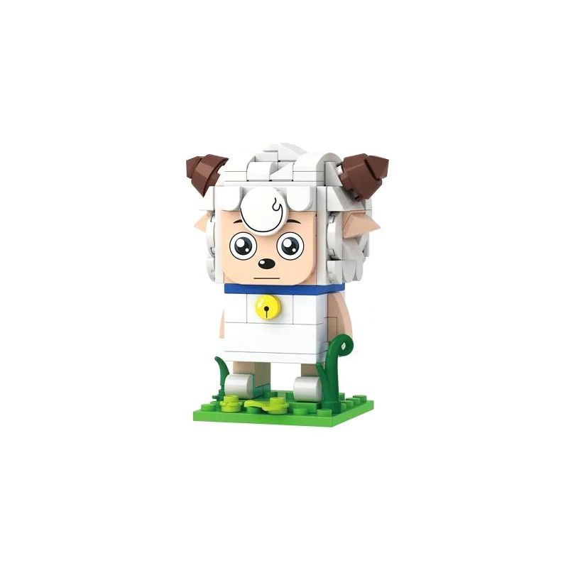 WISE BLOCK AULDEY HA393023 393023 HA393019 393019 HA393020 393020 HA393021 393021 non Lego ĐỒNG CỎ QINGQING THAY ĐỔI 3 MẪU DÊ DỄ CHỊU LƯỜI BIẾNG SÓI LỚN bộ đồ chơi xếp lắp ráp ghép mô hình Movie & Game Phim Và Trò Chơi 416 khối