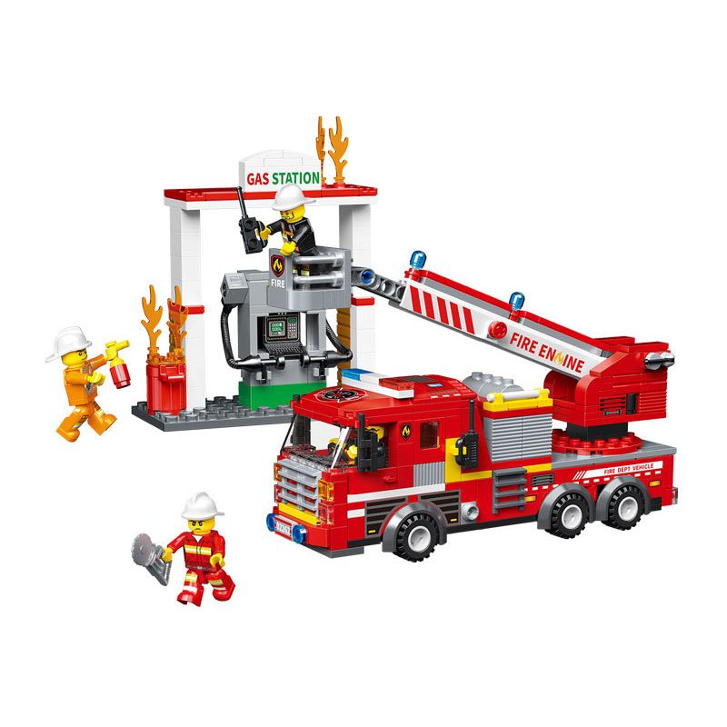 TOP TOY TC28005 28005 ZHEGAO QL2262 2262 non Lego XE CỨU HỘ TRÊN KHÔNG bộ đồ chơi xếp lắp ráp ghép mô hình City Thành Phố 430 khối