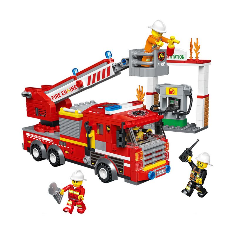 TOP TOY TC28005 28005 ZHEGAO QL2262 2262 XE CỨU HỘ TRÊN KHÔNG bộ đồ chơi xếp lắp ráp ghép mô hình City Thành Phố 430 khối