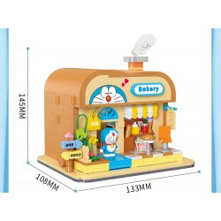 BALODY 21084 TIỆM BÁNH DOREMON bộ đồ chơi xếp lắp ráp ghép mô hình Movie & Game DORAEMON Phim Và Trò Chơi 765 khối