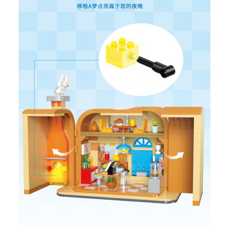 BALODY 21084 TIỆM BÁNH DOREMON bộ đồ chơi xếp lắp ráp ghép mô hình Movie & Game DORAEMON Phim Và Trò Chơi 765 khối