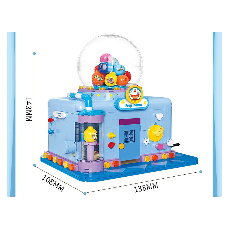 BALODY 21085 CỬA HÀNG ĐỒ CHƠI DOREMON bộ đồ chơi xếp lắp ráp ghép mô hình Movie & Game DORAEMON PROP HOUSE Phim Và Trò Chơi 819 khối