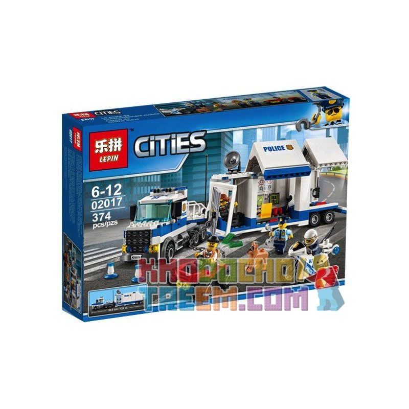 NOT Lego MOBILE COMMAND CENTER 60139 BLX 82307 Bela Lari 10657 LELE 39052 LEPIN 02017 LION KING 180029 xếp lắp ráp ghép mô hình TRUNG TÂM CHỈ HUY TRÊN XE TẢI CỦA CẢNH SÁT DI ĐỘNG City Thành Phố 374 khối
