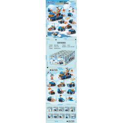 ZHEGAO 912019 10 SỰ KẾT HỢP CỦA PHƯƠNG TIỆN KỸ THUẬT CỰC bộ đồ chơi xếp lắp ráp ghép mô hình