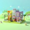 ZHEGAO 612023 HIỆU SÁCH CÀ PHÊ bộ đồ chơi xếp lắp ráp ghép mô hình Creator COFFEE BOOKSTORE Sáng Tạo 1699 khối
