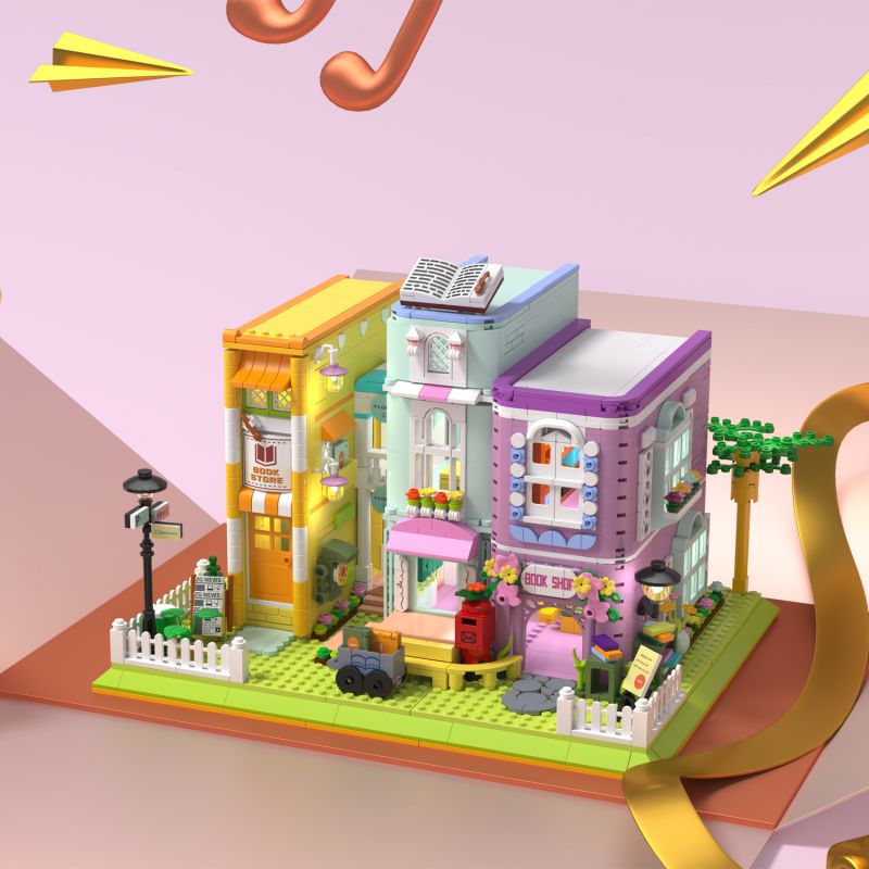 ZHEGAO 612023 HIỆU SÁCH CÀ PHÊ bộ đồ chơi xếp lắp ráp ghép mô hình Creator COFFEE BOOKSTORE Sáng Tạo 1699 khối ZHEGAO 612023 HIỆU SÁCH CÀ PHÊ bộ đồ chơi xếp lắp ráp ghép mô hình Creator COFFEE BOOKSTORE Sáng Tạo 1699 khối