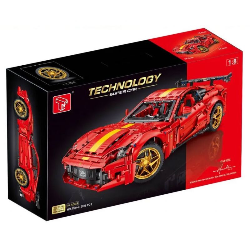 TAGORE T5044 5044 non  XE THỂ THAO FERRARI 812 tỷ lệ 1:8 bộ đồ chơi xếp lắp ráp ghép mô hình  FERRARI 812 SUPER CAR Kỹ Thuật Công Nghệ Cao Mô Hình Phương Tiện 2926 khối