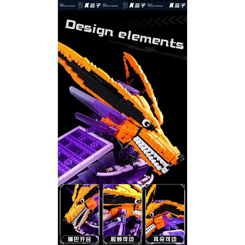 SHARP MODEL JIMULIANG PRODUCT 10524 NARUTO CHÍN ĐUÔI SUSANOO bộ đồ chơi xếp lắp ráp ghép mô hình Movie & Game Phim Và Trò Chơi 2830 khối