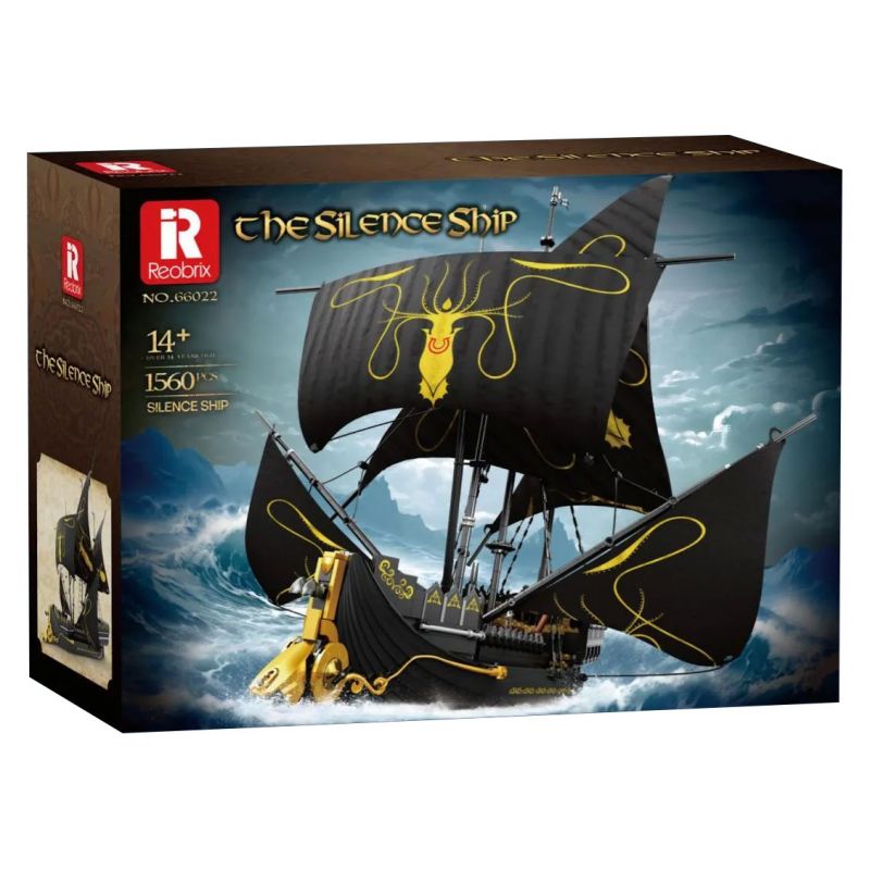 REOBRIX 66022 non Lego CON TÀU IM LẶNG bộ đồ chơi xếp lắp ráp ghép mô hình Pirates Of The Caribbean Cướp Biển Vùng Caribe 1560 khối