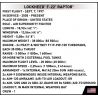 COBI 66022 LOCKHEED F-22 RAPTOR tỷ lệ 1:48 bộ đồ chơi xếp lắp ráp ghép mô hình Military Army Quân Sự Bộ Đội 695 khối