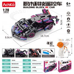 ACHKO 70030 LAMBO V12 1:20 tỷ lệ 1:20 bộ đồ chơi xếp lắp ráp ghép mô hình Technic Kỹ Thuật Công Nghệ Cao Mô Hình Phương Tiện 323 khối