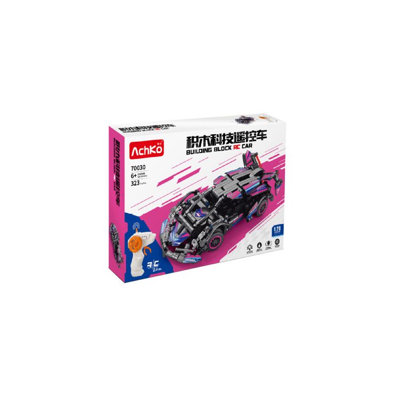 ACHKO 70030 LAMBO V12 1:20 tỷ lệ 1:20 bộ đồ chơi xếp lắp ráp ghép mô hình Technic Kỹ Thuật Công Nghệ Cao Mô Hình Phương Tiện 323 khối
