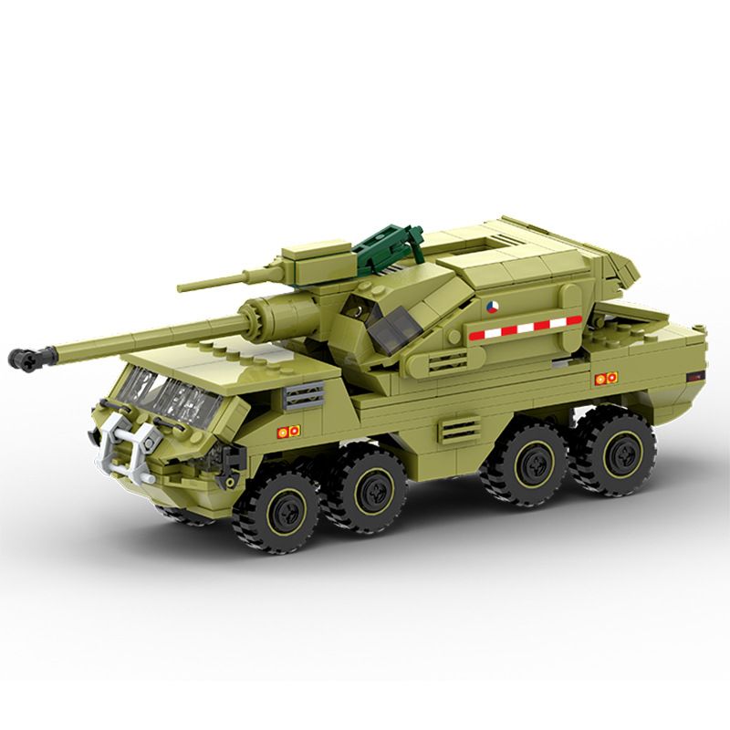 WANGE LIGAO DR.LUCK 3510 non Lego PHÁO TỰ HÀNH DANA M2 bộ đồ chơi xếp lắp ráp ghép mô hình Military Army Quân Sự Bộ Đội 425 khối