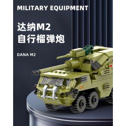 WANGE LIGAO DR.LUCK 3510 PHÁO TỰ HÀNH DANA M2 bộ đồ chơi xếp lắp ráp ghép mô hình Military Army Quân Sự Bộ Đội 425 khối