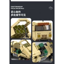 WANGE LIGAO DR.LUCK 3511 BỆ PHÓNG TÊN LỬA HAIMAS bộ đồ chơi xếp lắp ráp ghép mô hình Military Army M142 HIMARS Quân Sự Bộ Đội 443 khối