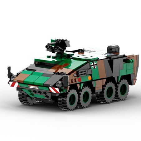 WANGE LIGAO DR.LUCK 3512 XE CHIẾN ĐẤU BỘ BINH LION FIST bộ đồ chơi xếp lắp ráp ghép mô hình Military Army BOXER ARMORED VEHICLE Quân Sự Bộ Đội 438 khối