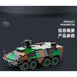 WANGE LIGAO DR.LUCK 3512 XE CHIẾN ĐẤU BỘ BINH LION FIST bộ đồ chơi xếp lắp ráp ghép mô hình Military Army BOXER ARMORED VEHICLE Quân Sự Bộ Đội 438 khối