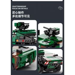 WANGE LIGAO DR.LUCK 3512 XE CHIẾN ĐẤU BỘ BINH LION FIST bộ đồ chơi xếp lắp ráp ghép mô hình Military Army BOXER ARMORED VEHICLE Quân Sự Bộ Đội 438 khối