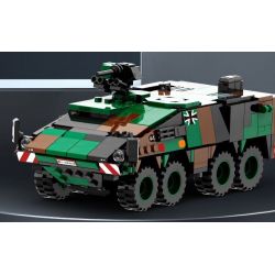 WANGE LIGAO DR.LUCK 3512 XE CHIẾN ĐẤU BỘ BINH LION FIST bộ đồ chơi xếp lắp ráp ghép mô hình Military Army BOXER ARMORED VEHICLE Quân Sự Bộ Đội 438 khối