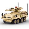 WANGE LIGAO DR.LUCK 3513 XE BỌC THÉP PHÁO BINH CƠ ĐỘNG STRYKER bộ đồ chơi xếp lắp ráp ghép mô hình Military Army M1128 MOBILE GUN SYSTEM Quân Sự Bộ Đội 458 khối