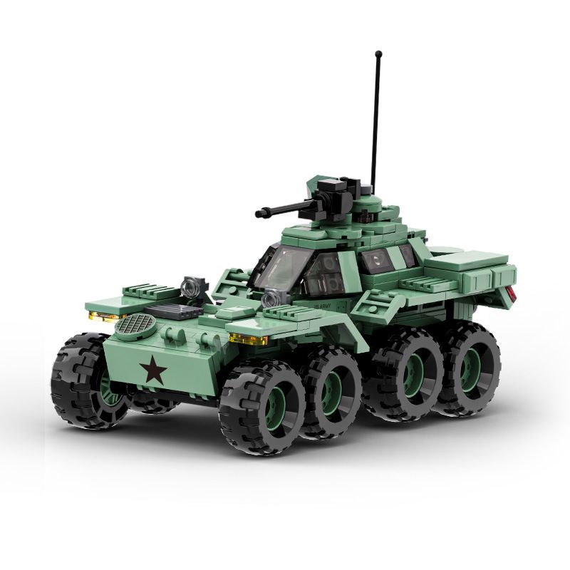 WANGE LIGAO DR.LUCK 3514 non Lego XE TRINH SÁT BỌC THÉP CƠ ĐỘNG CAO CÓ KHỚP NỐI bộ đồ chơi xếp lắp ráp ghép mô hình Military Army THE LOCKHEED XM808 TWISTER Quân Sự Bộ Đội 458 khối