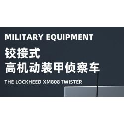 WANGE LIGAO DR.LUCK 3514 XE TRINH SÁT BỌC THÉP CƠ ĐỘNG CAO CÓ KHỚP NỐI bộ đồ chơi xếp lắp ráp ghép mô hình Military Army THE LOCKHEED XM808 TWISTER Quân Sự Bộ Đội 458 khối