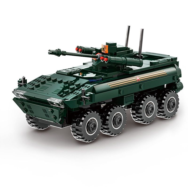 WANGE LIGAO DR.LUCK 3516 non Lego XE CHIẾN ĐẤU BỘ BINH BOOMERANG bộ đồ chơi xếp lắp ráp ghép mô hình Military Army VPK-7829 BUMERANG Quân Sự Bộ Đội 335 khối