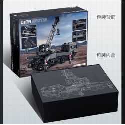 CADA DOUBLEE C61507 61507 CẦN CẨU BỌC THÉP bộ đồ chơi xếp lắp ráp ghép mô hình Technic MILITARY CRANE TRUCK Kỹ Thuật Công Nghệ Cao Mô Hình Phương Tiện 2686 khối