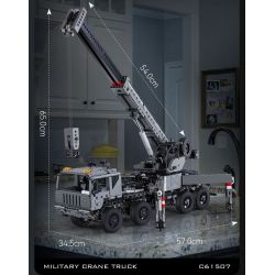 CADA DOUBLEE C61507 61507 CẦN CẨU BỌC THÉP bộ đồ chơi xếp lắp ráp ghép mô hình Technic MILITARY CRANE TRUCK Kỹ Thuật Công Nghệ Cao Mô Hình Phương Tiện 2686 khối