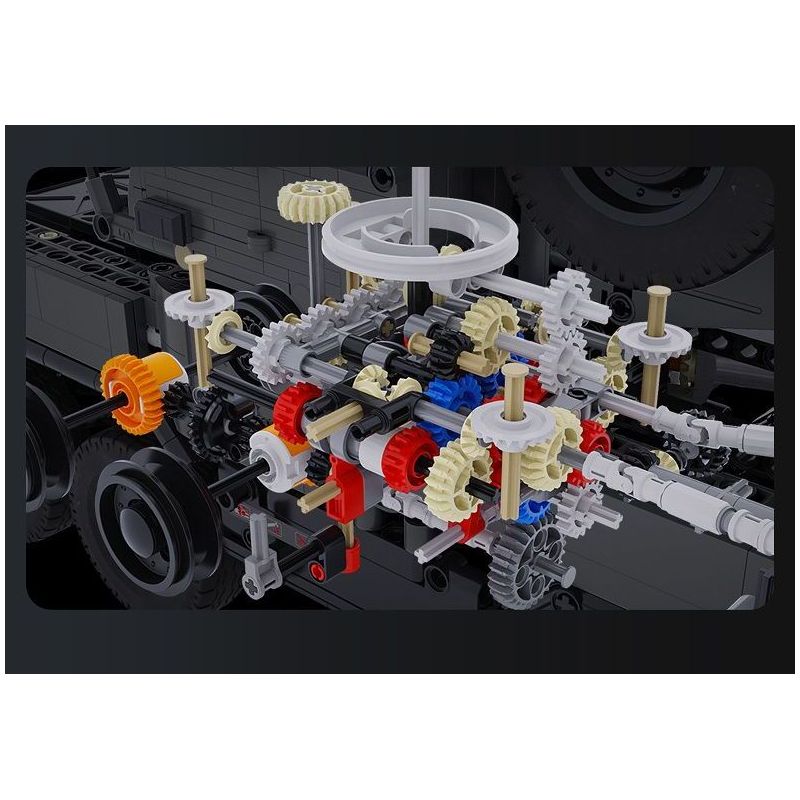 CADA DOUBLEE C61507 61507 CẦN CẨU BỌC THÉP bộ đồ chơi xếp lắp ráp ghép mô hình Technic MILITARY CRANE TRUCK Kỹ Thuật Công Nghệ Cao Mô Hình Phương Tiện 2686 khối