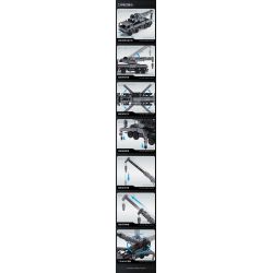 CADA DOUBLEE C61507 61507 CẦN CẨU BỌC THÉP bộ đồ chơi xếp lắp ráp ghép mô hình Technic MILITARY CRANE TRUCK Kỹ Thuật Công Nghệ Cao Mô Hình Phương Tiện 2686 khối