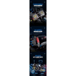 DOUBLE HEIGHT 60509 XE MÁY YAMAHA MT1O tỷ lệ 1:8 bộ đồ chơi xếp lắp ráp ghép mô hình Technic Kỹ Thuật Công Nghệ Cao Mô Hình Phương Tiện 638 khối