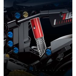 DOUBLE HEIGHT 60509 XE MÁY YAMAHA MT1O tỷ lệ 1:8 bộ đồ chơi xếp lắp ráp ghép mô hình Technic Kỹ Thuật Công Nghệ Cao Mô Hình Phương Tiện 638 khối