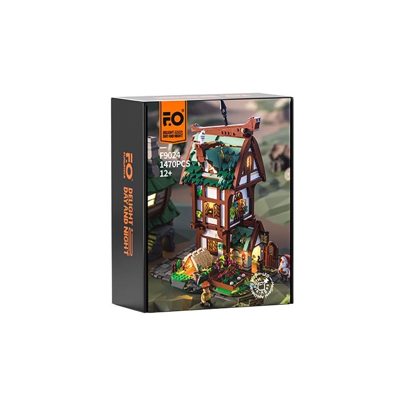 FUNWHOLE F9024 9024 non Lego CỬA HÀNG THUỐC THỜI TRUNG CỔ bộ đồ chơi xếp lắp ráp ghép mô hình Creator Sáng Tạo 1470 khối