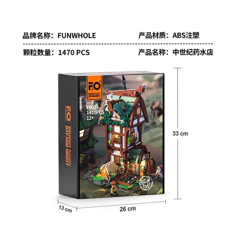 LUMIBRICKS FUNWHOLE F9024 9024 CỬA HÀNG THUỐC THỜI TRUNG CỔ bộ đồ chơi xếp lắp ráp ghép mô hình Creator Sáng Tạo 1470 khối LUMIBRICKS FUNWHOLE F9024 9024 CỬA HÀNG THUỐC THỜI TRUNG CỔ bộ đồ chơi xếp lắp ráp ghép mô hình Creator Sáng Tạo 1470 khối