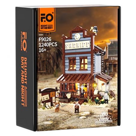 LUMIBRICKS FUNWHOLE F9026 9026 VĂN PHÒNG CẢNH SÁT PHÍA TÂY bộ đồ chơi xếp lắp ráp ghép mô hình Creator Sáng Tạo 1240 khối