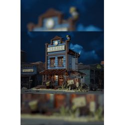 LUMIBRICKS FUNWHOLE F9026 9026 VĂN PHÒNG CẢNH SÁT PHÍA TÂY bộ đồ chơi xếp lắp ráp ghép mô hình Creator Sáng Tạo 1240 khối