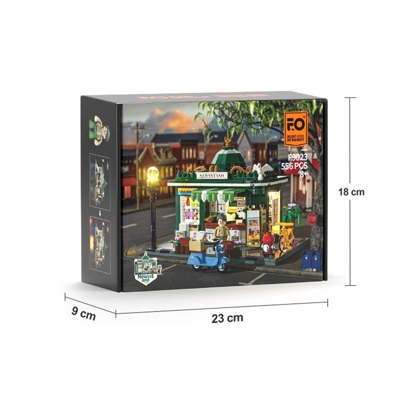 LUMIBRICKS FUNWHOLE F9023 9023 QUẦY BÁO bộ đồ chơi xếp lắp ráp ghép mô hình Creator Sáng Tạo 556 khối