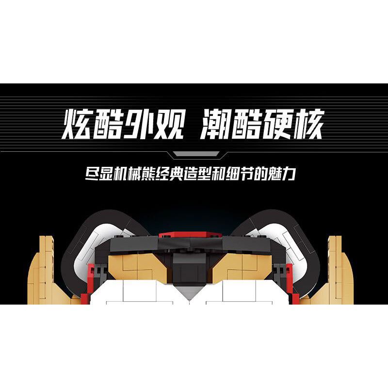 WANGAO 188019 GẤU CƠ KHÍ ĐA DẠNG 400% bộ đồ chơi xếp lắp ráp ghép mô hình BEAR ROBOT