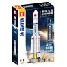 SEMBO 203365 MỘT QUỐC GIA HÙNG MẠNH TÊN LỬA ĐẨY TRƯỜNG CHINH 5 bộ đồ chơi xếp lắp ráp ghép mô hình City Thành Phố 1102 khối
