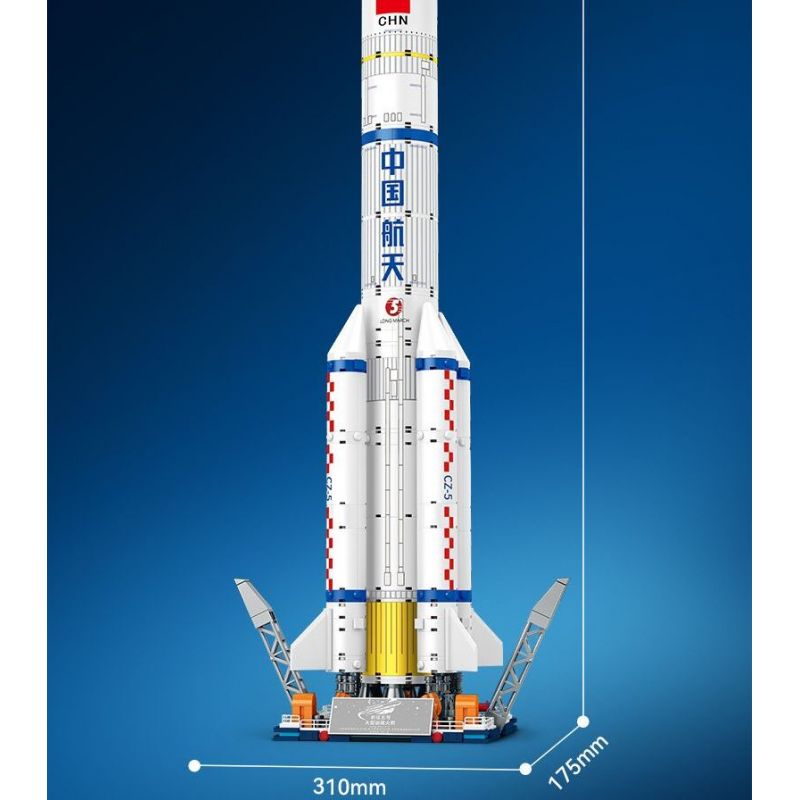 SEMBO 203365 MỘT QUỐC GIA HÙNG MẠNH TÊN LỬA ĐẨY TRƯỜNG CHINH 5 bộ đồ chơi xếp lắp ráp ghép mô hình City Thành Phố 1102 khối