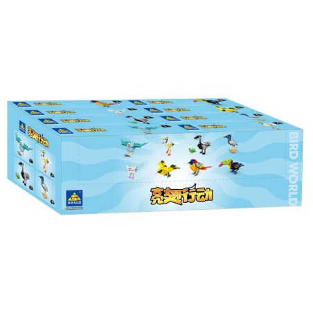 Kazi KY80060 80060 CHIẾN DỊCH BRIGHT WINGS 8 MÔ HÌNH HẢI ÂU SẾU ĐẦU ĐỎ NGỖNG HÀ DIỆC ĐÊM QUẠ CHIM VÀNG ANH HÚT MẬT ĐUÔI LỬA TUCAN bộ đồ chơi xếp lắp ráp ghép mô hình Creator Sáng Tạo 1369 khối