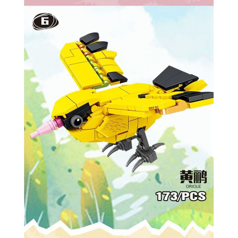 Kazi KY80060 80060 CHIẾN DỊCH BRIGHT WINGS 8 MÔ HÌNH HẢI ÂU SẾU ĐẦU ĐỎ NGỖNG HÀ DIỆC ĐÊM QUẠ CHIM VÀNG ANH HÚT MẬT ĐUÔI LỬA TUCAN bộ đồ chơi xếp lắp ráp ghép mô hình Creator Sáng Tạo 1369 khối