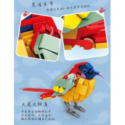 Kazi KY80060 80060 CHIẾN DỊCH BRIGHT WINGS 8 MÔ HÌNH HẢI ÂU SẾU ĐẦU ĐỎ NGỖNG HÀ DIỆC ĐÊM QUẠ CHIM VÀNG ANH HÚT MẬT ĐUÔI LỬA TUCAN bộ đồ chơi xếp lắp ráp ghép mô hình Creator Sáng Tạo 1369 khối