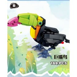 Kazi KY80060 80060 CHIẾN DỊCH BRIGHT WINGS 8 MÔ HÌNH HẢI ÂU SẾU ĐẦU ĐỎ NGỖNG HÀ DIỆC ĐÊM QUẠ CHIM VÀNG ANH HÚT MẬT ĐUÔI LỬA TUCAN bộ đồ chơi xếp lắp ráp ghép mô hình Creator Sáng Tạo 1369 khối