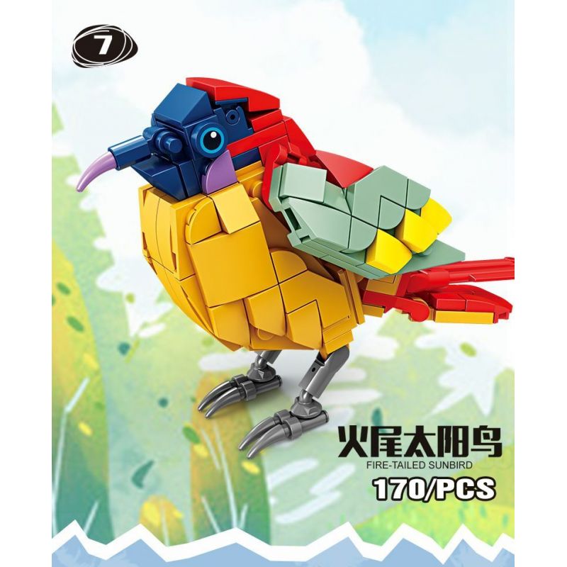 Kazi KY80060 80060 CHIẾN DỊCH BRIGHT WINGS 8 MÔ HÌNH HẢI ÂU SẾU ĐẦU ĐỎ NGỖNG HÀ DIỆC ĐÊM QUẠ CHIM VÀNG ANH HÚT MẬT ĐUÔI LỬA TUCAN bộ đồ chơi xếp lắp ráp ghép mô hình Creator Sáng Tạo 1369 khối